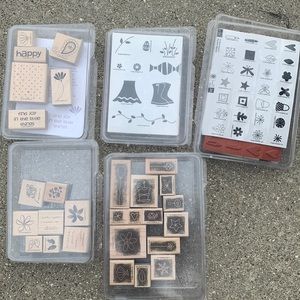Stampin’ Up! Stamp sets.  Scrapbooking Cardmaking